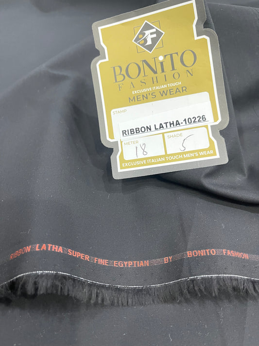 Ribbon Latha — Egyptian Cotton | Black